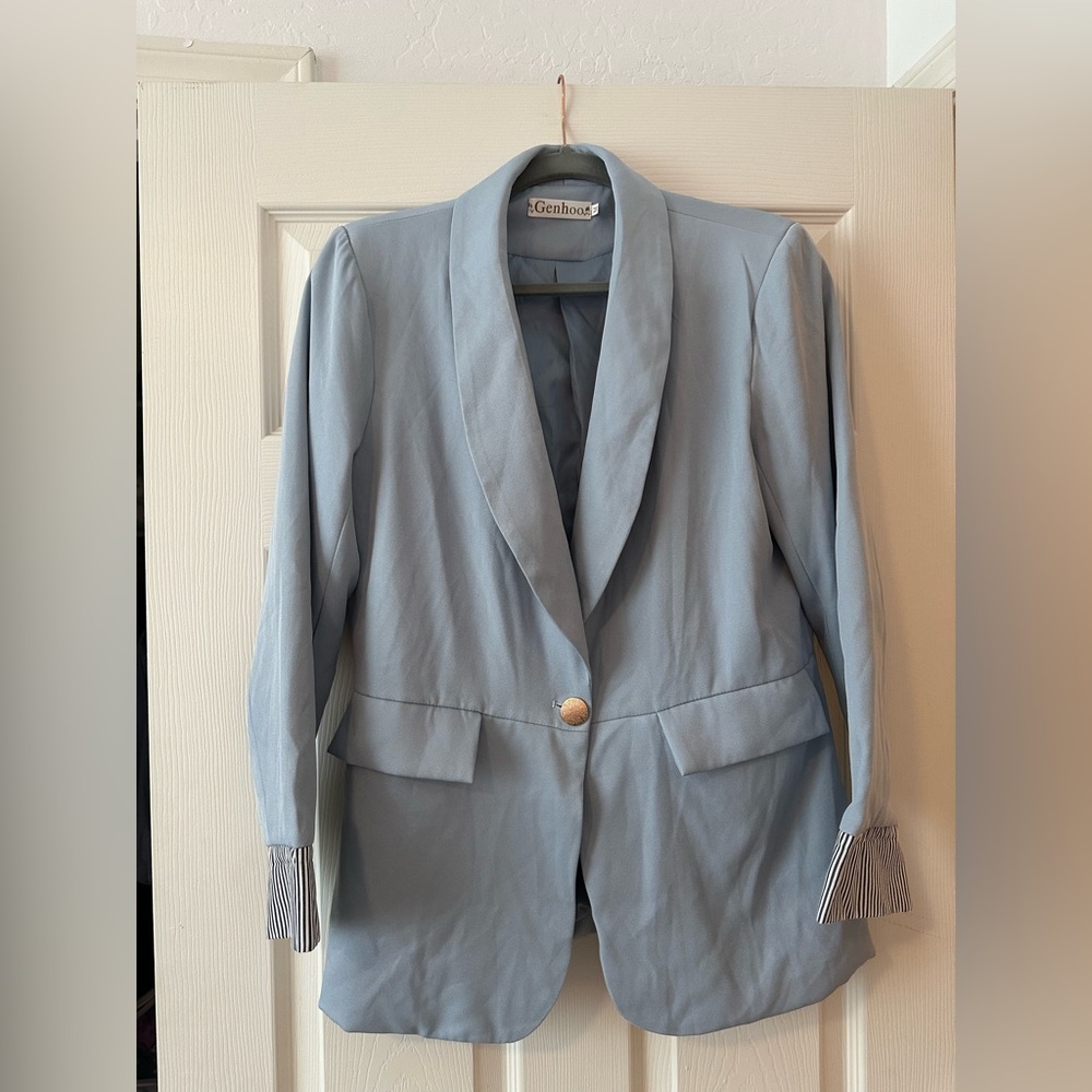 Genhoo Light Blue Blazer